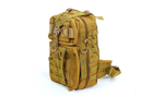 Рюкзак тактический патрульный однолямочный SILVER KNIGHT 5386 30 литров хаки - изображение 3