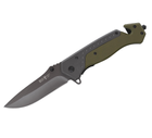 Нож тактический, складной нож карманный для рыблки, охоты, Bounce SGR-4232, зеленый - изображение 2