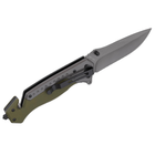 Нож тактический, складной нож карманный для рыблки, охоты, Bounce SGR-4232, зеленый - изображение 3