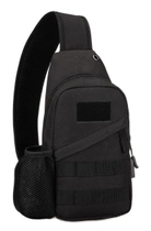 Армійська сумка рюкзак з портом USB Захисник 129-B чорний - зображення 1