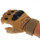 Тактические беспалые перчатки Oakley песочные - изображение 2