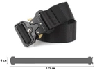 Ремень тактический Assault Belt с металлической пряжкой 125 см Черный - изображение 6