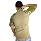 Тактическая футболка с коротким рукавом Lesko A424 Camouflage XXL потоотводящая армейская камуфляжная - изображение 9