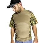 Тактическая футболка с коротким рукавом Lesko A424 Camouflage XXL потоотводящая армейская камуфляжная - изображение 11