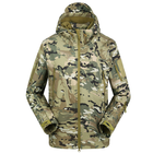 Тактическая куртка Lesko A001 Camouflage CP 2XL (38р.) Soft Shell военная форменная