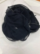 Шарф-сетка камуфляж для маскировки 200*90 см из хлопка с веревками по краям черная для военных - изображение 5