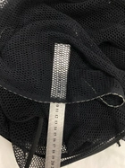 Шарф-сетка камуфляж для маскировки 200*90 см из хлопка с веревками по краям черная для военных - изображение 6