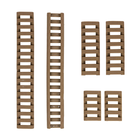Набір накладок на цівку FMA Soft Rail Cover коричневий - зображення 1