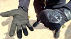 Тактические перчатки стрелковые с защитой пальцев Reis черные размер L - изображение 3