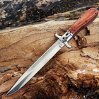 Складной нож кортик, нож финка (финский) в уникальном стильном дизайне, сталь 440C - изображение 4
