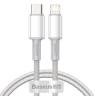 Кабель Baseus High Density Braided USB-C to Lightning 1m White (CATLGD-02)
