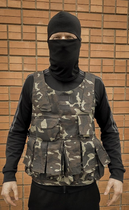 Разгрузка тактическая военная камуфляж разгрузочный армейский жилет универсальный камуфляжный SRS-16342 - изображение 1