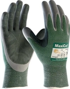 Захисні рукавички від порізів з шкіряним покриттям ATG MaxiCut 34-450 LP тактичні 8 М зелено сірі - зображення 1
