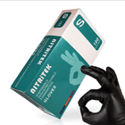 Перчатки нитровиниловые S черные Nitritek неопудренные 100 шт - изображение 3