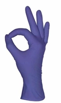 Рукавички нітрилові S фіолетові Mediok неопудрені 100 шт - зображення 4