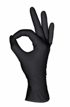 Перчатки нитриловые XS черные Mediok неопудренные 100 шт - изображение 3