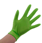 Перчатки нитриловые S зеленые Ampri STYLE APPLE неопудренные 100 шт - изображение 3