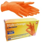 Перчатки нитриловые L оранжевые Ampri STYLE ORANGE неопудренные 100 шт - изображение 1