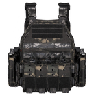 Плитоноска-тактичний швидкознімний військовий жилет YAKEDA MULTICAM з підсумками під дев'ять ріжків АК, та системою MOLLE Multicam VT-6026-3 - зображення 1