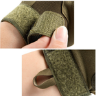 Перчатки тактические военные-армейские сенсорные CAMO с защитой костяшек кулака дышащие, боевые XL Оливковый CMZ910-2 - изображение 3