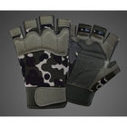 Перчатки тактические безпалые военные-армейские CAMO с защитой костяшек кулака дышащие, боевые L Камуфляж HW-OJ08-1 - изображение 2