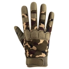 Перчатки тактические военные-армейские CAMO с защитой костяшек кулака дышащие, боевые M Камуфляж CMK03698 - изображение 3