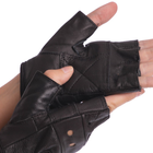 Тактические перчатки без пальцев кожаные MATSA SPORT WorkOut BC-0004 S - изображение 3