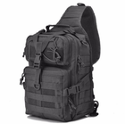 Сумка-рюкзак тактична військова A92(чорний) - зображення 1