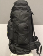 Тактичний туристичний міський рюкзак з системою M. O. L. L. E на 70л TacticBag XS-1707 Чорний - зображення 3