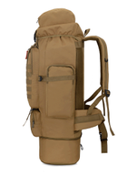 Тактичний туристичний міський рюкзак з системою M. O. L. L. E розсувний на 70л - 85л TacticBag Кайот - зображення 3