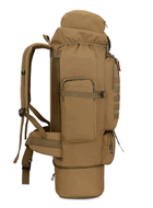 Тактичний туристичний міський рюкзак з системою M. O. L. L. E розсувний на 70л - 85л TacticBag Кайот - зображення 4