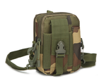 Сумка тактическая поясная, наплечная сумочка, органайзер, подсумок TacticBag вудленд - изображение 1