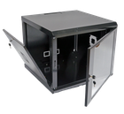 Шкаф серверный настенный Net-server 19", 9U, 507х600х600мм (В*Ш*Г), разборной, черный, UA-MGSWA96B