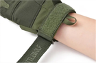 Перчатки тактические штурмовые (велоперчатки, мотоперчатки) BattleWolf беспалые Green р.XL - зображення 3