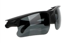 Захисні тактичні військові окуляри Taktik -2 Black Протиударні Знімні Лінзи - зображення 2