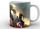 Чашка с принтом белая Avengers Мстители с халком AG.02.036 Кружка керамическая 0,33