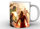 Чашка з принтом білий Avengers Месники всесвіт марвел AG.02.035 Кружка керамічна 0,33