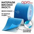 Кинезиологический тейп OPROtec Kinesiology Tape TEC57542 синий 5см*5м - изображение 14