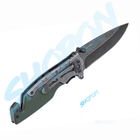 Нож тактический, складной нож карманный для рыблки, охоты, Bounce GHU-3211, зеленый - изображение 3