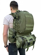 Рюкзак тактичний штурмовий зсу 50 л, рюкзак військовий камуфляж олива, похідний тактичний рюкзак ВСУ - зображення 1