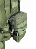 Рюкзак тактический штурмовой зсу 50 л, рюкзак военный камуфляж олива, походный тактический рюкзак ВСУ - изображение 5