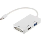 Переходник PowerPlant mini DisplayPort (Thunderbolt) – HDMI, DVI, VGA (3 в 1) 2162027