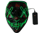 Неоновая маска Purge Mask Судная ночь ABC зеленый