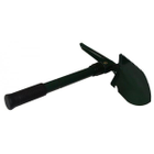 Туристична складна лопата з чохлом 4 в 1, колір чорний - зображення 4