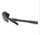 Туристическая складная лопата с чехлом 4 в 1, цвет черный - изображение 5