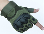 Перчатки тактические без пальцев (705156378) Зеленый M - изображение 7