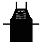 Фартук с надписью BBQ TIMER 75x51 см