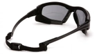 Тактичні окуляри балістичні із ущільнювачем Pyramex Highlander-PLUS Anti-Fog чорні - зображення 4