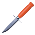 Нож Morakniv Scout 39 с фиксированным лезвием и кожанными ножнами, оранжевый - изображение 1