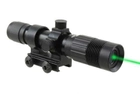 Фокусований лазерний ліхтар для полювання зелений промінь 50mW - зображення 6